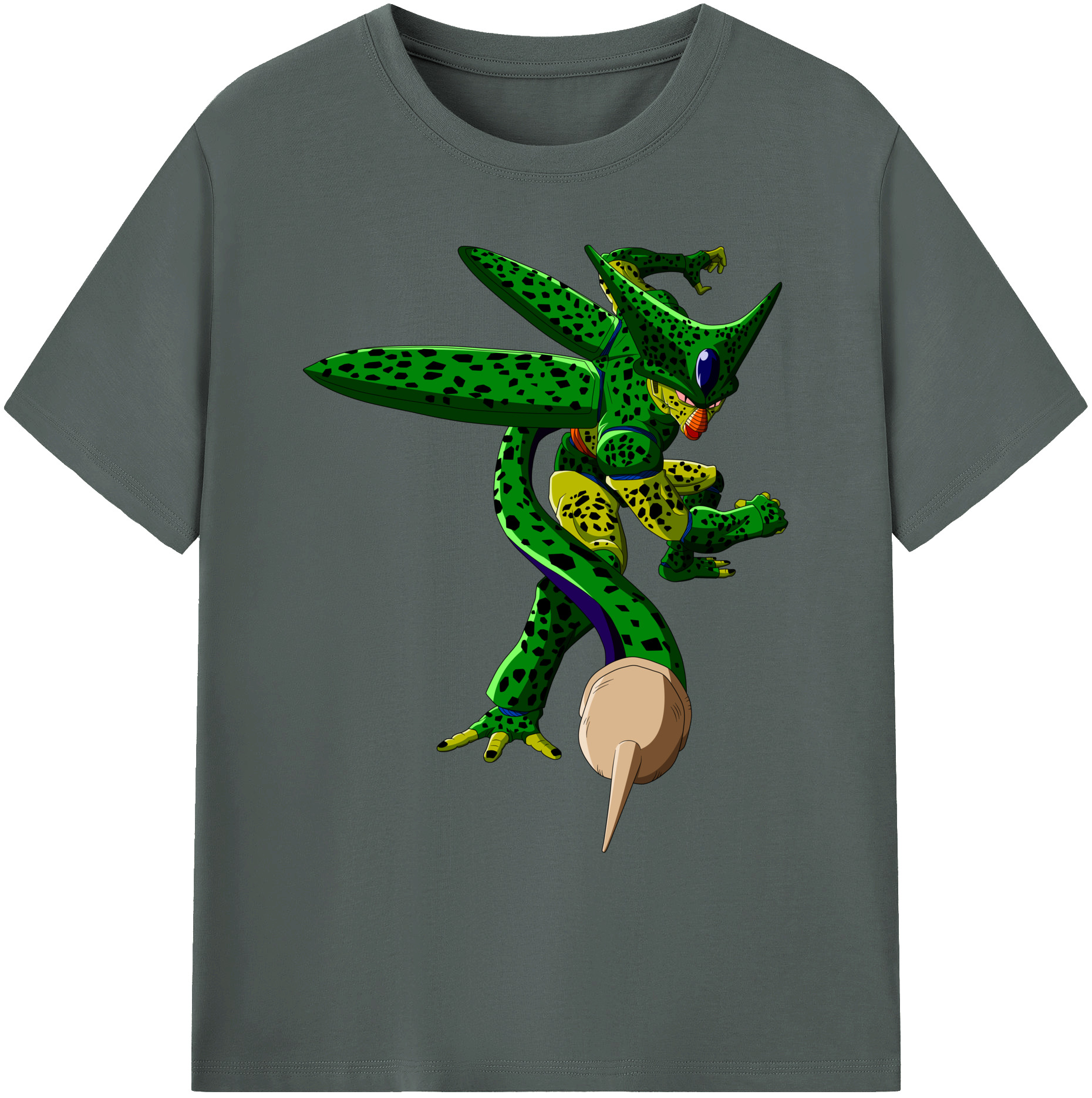 （画像用） ドラゴンボール セル DRAGON BALL Cell 綿100％ メンズ半袖Tシャツ｜肌触りやわらか＆通気性